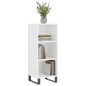 vidaXL Sideboard Hochglanz-Weiß 34,5x32,5x90 cm Holzwerkstoff