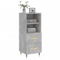 vidaXL Sideboard Betongrau 34,5x34x90 cm Holzwerkstoff vidaXL Sideboard Betongrau 34,5x34x90 cm Holzwerkstoff