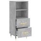 vidaXL Sideboard Betongrau 34,5x34x90 cm Holzwerkstoff vidaXL Sideboard Betongrau 34,5x34x90 cm Holzwerkstoff