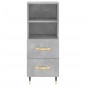 vidaXL Sideboard Betongrau 34,5x34x90 cm Holzwerkstoff vidaXL Sideboard Betongrau 34,5x34x90 cm Holzwerkstoff