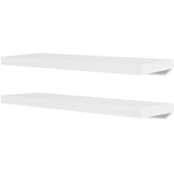 Wandregale 4 Stk. Weiß 80 cm