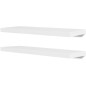 Wandregale 4 Stk. Weiß 80 cm Wandregale 4 Stk. Weiß 80 cm
