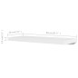 Wandregale 4 Stk. Weiß 80 cm Wandregale 4 Stk. Weiß 80 cm