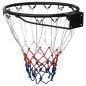 vidaXL Basketballring Schwarz 39 cm Stahl vidaXL Basketballring Schwarz 39 cm Stahl