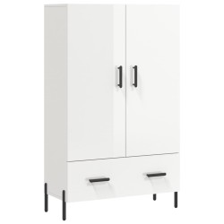 vidaXL Highboard Hochglanz-Weiß 69,5x31x115 cm Holzwerkstoff
