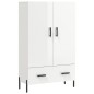 vidaXL Highboard Hochglanz-Weiß 69,5x31x115 cm Holzwerkstoff vidaXL Highboard Hochglanz-Weiß 69,5x31x115 cm Holzwerkstoff