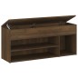 vidaXL Schuhbank Braun Eichen-Optik 105x30x45 cm Holzwerkstoff vidaXL Schuhbank Braun Eichen-Optik 105x30x45 cm Holzwerkstoff