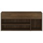 vidaXL Schuhbank Braun Eichen-Optik 105x30x45 cm Holzwerkstoff vidaXL Schuhbank Braun Eichen-Optik 105x30x45 cm Holzwerkstoff
