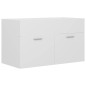 vidaXL Waschbeckenunterschrank Weiß 80x38,5x46 cm Holzwerkstoff vidaXL Waschbeckenunterschrank Weiß 80x38,5x46 cm Holzwerkstoff