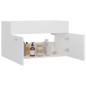 vidaXL Waschbeckenunterschrank Weiß 80x38,5x46 cm Holzwerkstoff vidaXL Waschbeckenunterschrank Weiß 80x38,5x46 cm Holzwerkstoff
