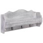 vidaXL Wandgarderobe Grau 50×10×23 cm Holz vidaXL Wandgarderobe Grau 50×10×23 cm Holz