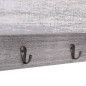 vidaXL Wandgarderobe Grau 50×10×23 cm Holz vidaXL Wandgarderobe Grau 50×10×23 cm Holz