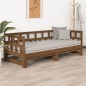 vidaXL Tagesbett Ausziehbar Honigbraun Massivholz Kiefer 2x(90x190) cm
