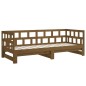vidaXL Tagesbett Ausziehbar Honigbraun Massivholz Kiefer 2x(90x190) cm