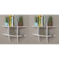 vidaXL Wandregale 2 Stk. Weiß vidaXL Wandregale 2 Stk. Weiß
