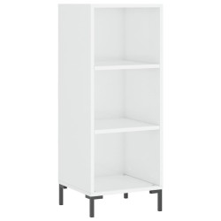 vidaXL Sideboard Hochglanz-Weiß 34,5x32,5x90 cm Holzwerkstoff