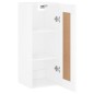 vidaXL Wandschrank Hochglanz-Weiß 34,5x34x90 cm Holzwerkstoff vidaXL Wandschrank Hochglanz-Weiß 34,5x34x90 cm Holzwerkstoff