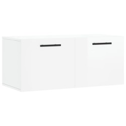 vidaXL Wandschrank Hochglanz-Weiß 80x36,5x35 cm Holzwerkstoff