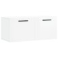 vidaXL Wandschrank Hochglanz-Weiß 80x36,5x35 cm Holzwerkstoff vidaXL Wandschrank Hochglanz-Weiß 80x36,5x35 cm Holzwerkstoff
