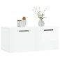 vidaXL Wandschrank Hochglanz-Weiß 80x36,5x35 cm Holzwerkstoff vidaXL Wandschrank Hochglanz-Weiß 80x36,5x35 cm Holzwerkstoff
