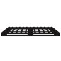 vidaXL Palettenbett Schwarz 160x200 cm Massivholz Kiefer vidaXL Palettenbett Schwarz 160x200 cm Massivholz Kiefer
