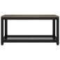 vidaXL Couchtisch Grau und Schwarz 90x45x45 cm MDF und Eisen vidaXL Couchtisch Grau und Schwarz 90x45x45 cm MDF und Eisen
