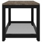 vidaXL Couchtisch Grau und Schwarz 90x45x45 cm MDF und Eisen vidaXL Couchtisch Grau und Schwarz 90x45x45 cm MDF und Eisen