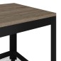 vidaXL Couchtisch Grau und Schwarz 90x45x45 cm MDF und Eisen vidaXL Couchtisch Grau und Schwarz 90x45x45 cm MDF und Eisen