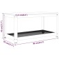 vidaXL Couchtisch Grau und Schwarz 90x45x45 cm MDF und Eisen vidaXL Couchtisch Grau und Schwarz 90x45x45 cm MDF und Eisen