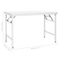 vidaXL Küchen-Arbeitstisch Klappbar 120x60x80 cm Edelstahl vidaXL Küchen-Arbeitstisch Klappbar 120x60x80 cm Edelstahl