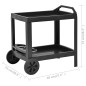 vidaXL Getränkewagen Anthrazit 69×53×72 cm Kunststoff vidaXL Getränkewagen Anthrazit 69×53×72 cm Kunststoff