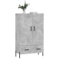 vidaXL Highboard Betongrau 69,5x31x115 cm Holzwerkstoff vidaXL Highboard Betongrau 69,5x31x115 cm Holzwerkstoff