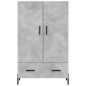 vidaXL Highboard Betongrau 69,5x31x115 cm Holzwerkstoff vidaXL Highboard Betongrau 69,5x31x115 cm Holzwerkstoff