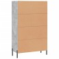 vidaXL Highboard Betongrau 69,5x31x115 cm Holzwerkstoff vidaXL Highboard Betongrau 69,5x31x115 cm Holzwerkstoff