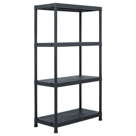 Lagerregale 5 Stk. Schwarz 60 x 30 x 138 cm Kunststoff