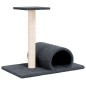 vidaXL Kratzbaum mit Tunnel Dunkelgrau 60x34,5x50 cm vidaXL Kratzbaum mit Tunnel Dunkelgrau 60x34,5x50 cm