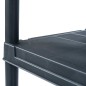 Lagerregale 5 Stk. Schwarz 60 x 30 x 138 cm Kunststoff Lagerregale 5 Stk. Schwarz 60 x 30 x 138 cm Kunststoff