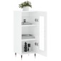 vidaXL Sideboard Hochglanz-Weiß 34,5x34x90 cm Holzwerkstoff vidaXL Sideboard Hochglanz-Weiß 34,5x34x90 cm Holzwerkstoff