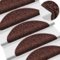 vidaXL Treppenmatten 15 Stk. Braun 65x21x4 cm vidaXL Treppenmatten 15 Stk. Braun 65x21x4 cm