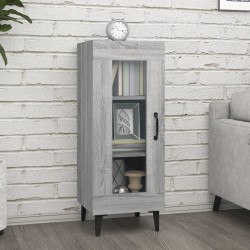 vidaXL Sideboard Grau Sonoma 34,5x34x90 cm Holzwerkstoff