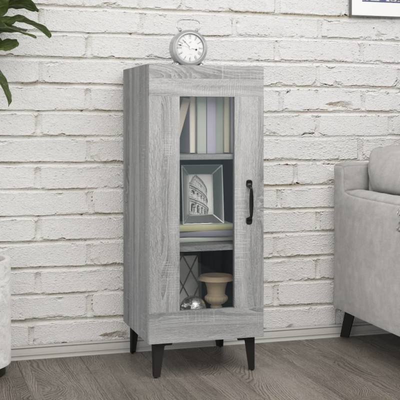 vidaXL Sideboard Grau Sonoma 34,5x34x90 cm Holzwerkstoff vidaXL Sideboard Grau Sonoma 34,5x34x90 cm Holzwerkstoff