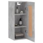 vidaXL Wandschrank Betongrau 34,5x34x90 cm Holzwerkstoff vidaXL Wandschrank Betongrau 34,5x34x90 cm Holzwerkstoff