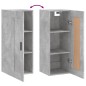 vidaXL Wandschrank Betongrau 34,5x34x90 cm Holzwerkstoff vidaXL Wandschrank Betongrau 34,5x34x90 cm Holzwerkstoff
