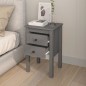 vidaXL Nachttische 2 Stk. Grau 40x35x61,5 cm Massivholz Kiefer vidaXL Nachttische 2 Stk. Grau 40x35x61,5 cm Massivholz Kiefer