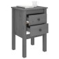 vidaXL Nachttische 2 Stk. Grau 40x35x61,5 cm Massivholz Kiefer vidaXL Nachttische 2 Stk. Grau 40x35x61,5 cm Massivholz Kiefer