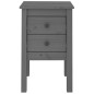 vidaXL Nachttische 2 Stk. Grau 40x35x61,5 cm Massivholz Kiefer vidaXL Nachttische 2 Stk. Grau 40x35x61,5 cm Massivholz Kiefer
