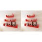 Wandregale 6 Stk. Rot Wandregale 6 Stk. Rot