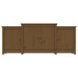 vidaXL Sideboard Honigbraun 164x37x68 cm Massivholz Kiefer vidaXL Sideboard Honigbraun 164x37x68 cm Massivholz Kiefer