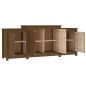 vidaXL Sideboard Honigbraun 164x37x68 cm Massivholz Kiefer vidaXL Sideboard Honigbraun 164x37x68 cm Massivholz Kiefer