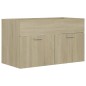 vidaXL Waschbeckenunterschrank Sonoma-Eiche 80x38,5x46cm Holzwerkstoff vidaXL Waschbeckenunterschrank Sonoma-Eiche 80x38,5x46cm Holzwerkstoff